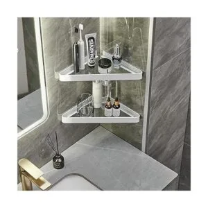 Estante de cristal para pared organizador de ducha_3