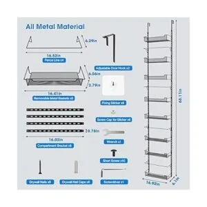 VyGrow Organizador de despensa sobre la puerta de 8_5