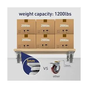 NINOSO Ruedas giratorias juego de 4 ruedas resistentes de_2