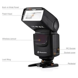 Powerextra Flash profesional de cámara DF400 Speedlite_2