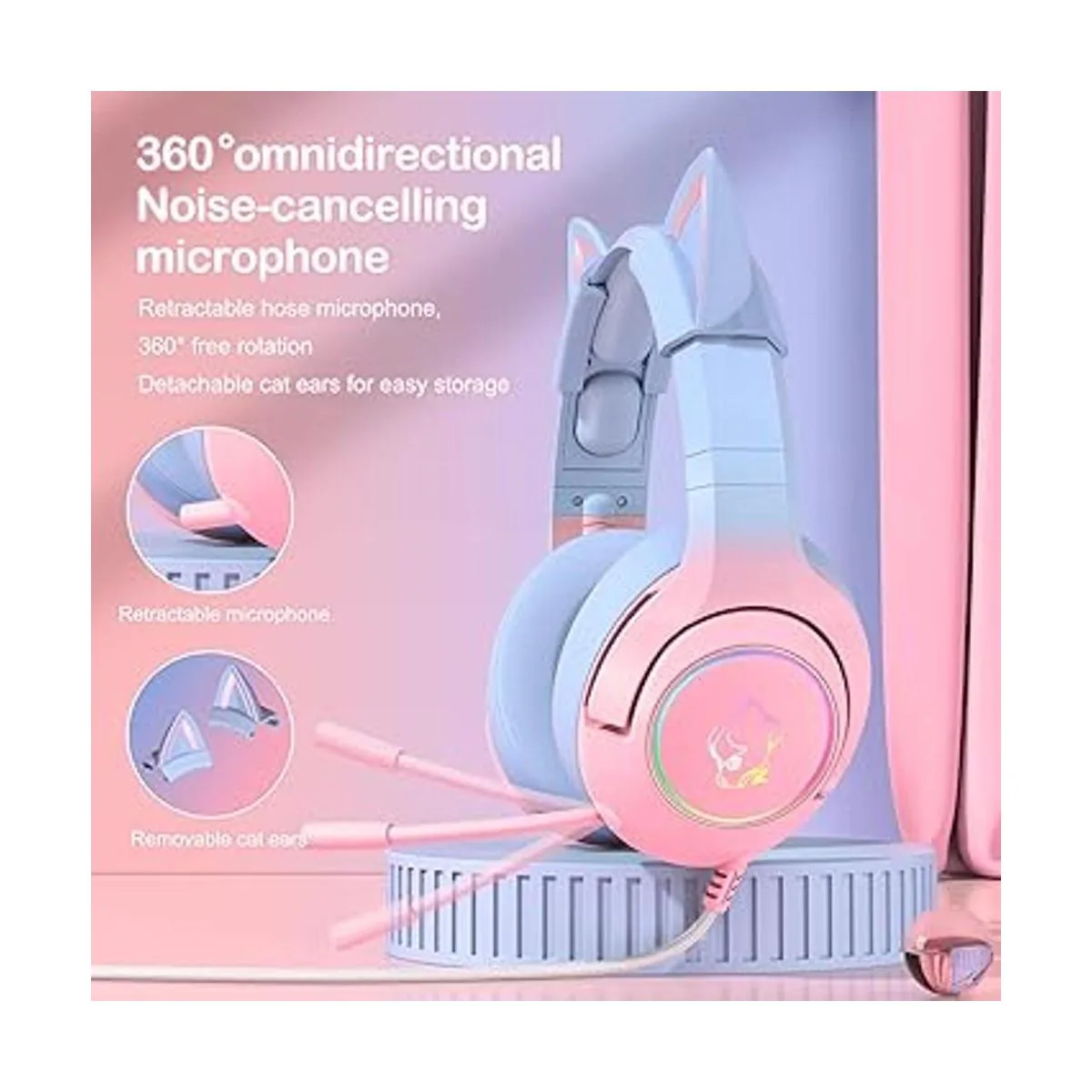 PHNIXGAM Auriculares para juegos para PS4 PS5 Xbox One_3