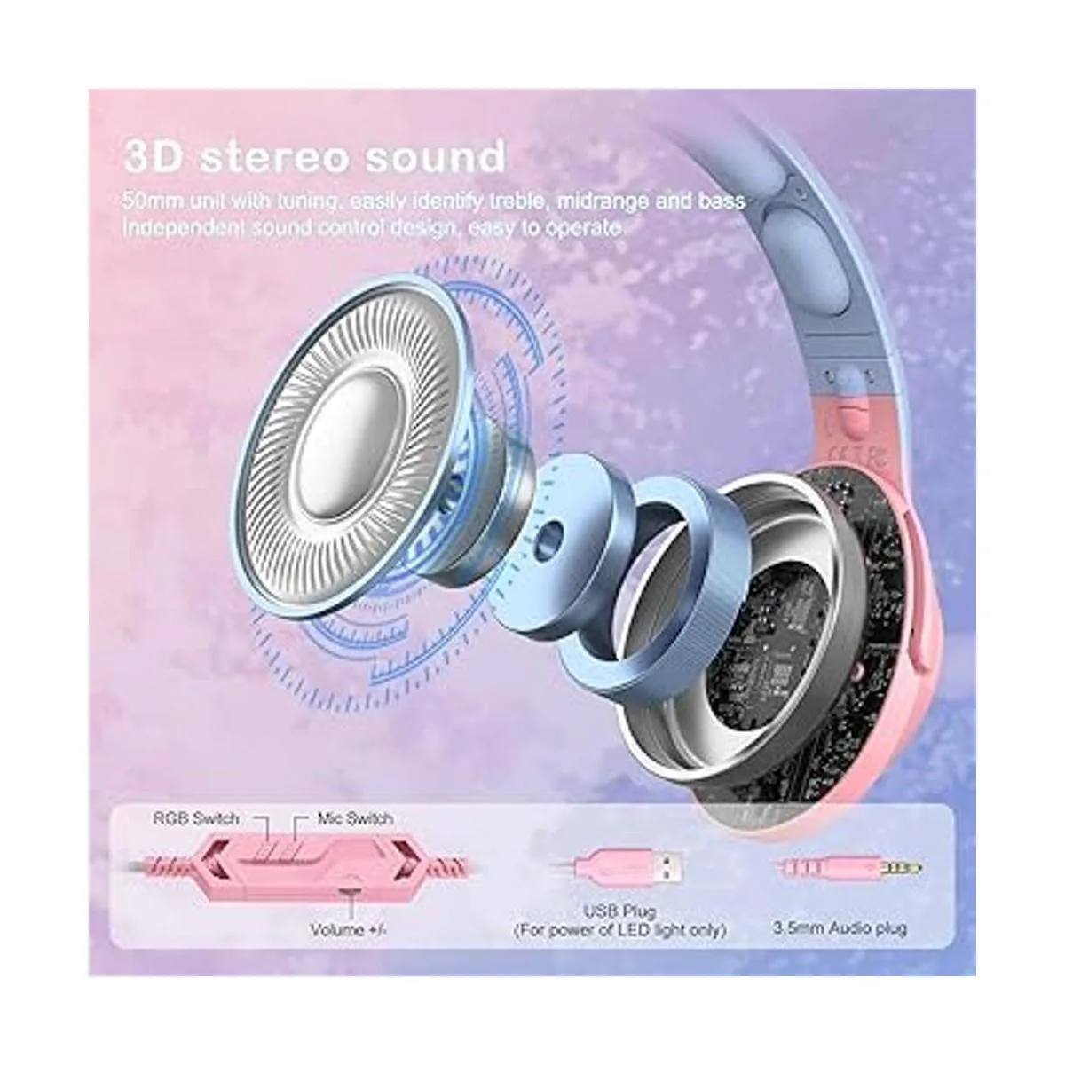 PHNIXGAM Auriculares para juegos para PS4 PS5 Xbox One_6