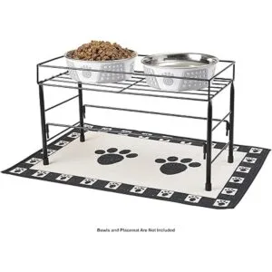Juego de mesa de comedor elevada para mascotas_6