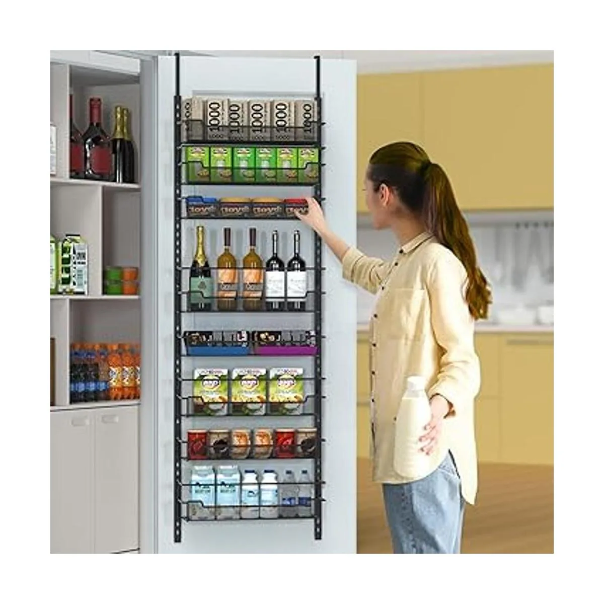 VyGrow Organizador de despensa sobre la puerta de 8_2