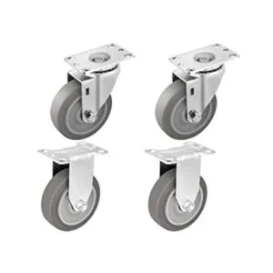 NINOSO Ruedas giratorias juego de 4 ruedas resistentes de_1