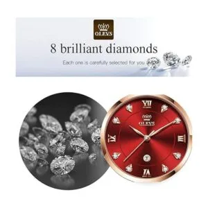 Rose Gold Watches for Women Stainless Steel Band Quartz_7