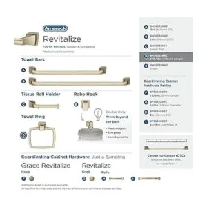 Revitalize Golden Champagne Toallero tradicional de_4