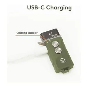 RovyVon Llavero plano híbrido E1 linterna recargable USB_2