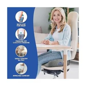 EverRest Seat Cushion for Office Chair Large Firm Memory_3