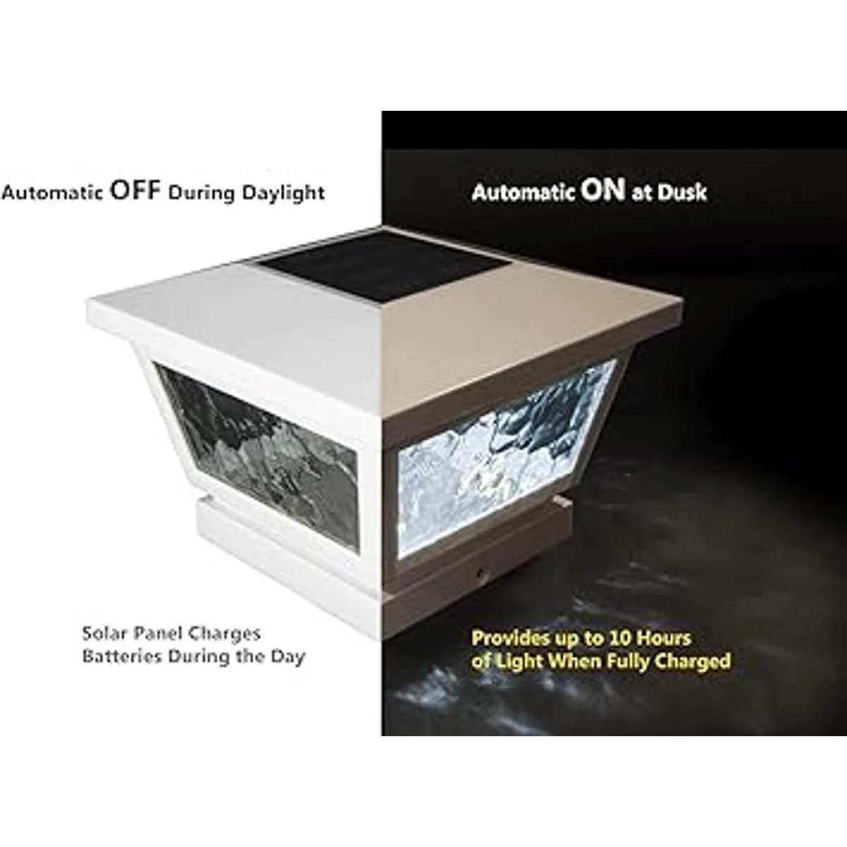 Classy Caps FS100W Fairmont Tapa de poste solar 5 x 5_5