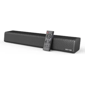 BESTISAN Barra de sonido delgada de 50 vatios para TV con_1