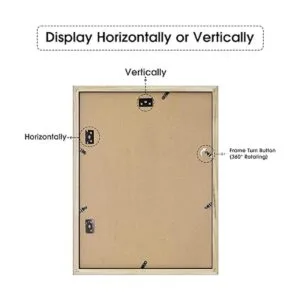 Golden State Art Marco de madera negra de 12 x 16_6