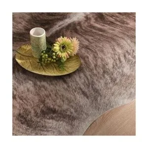 LYENDOS Alfombra de piel de vacuno sintética tamaño_4