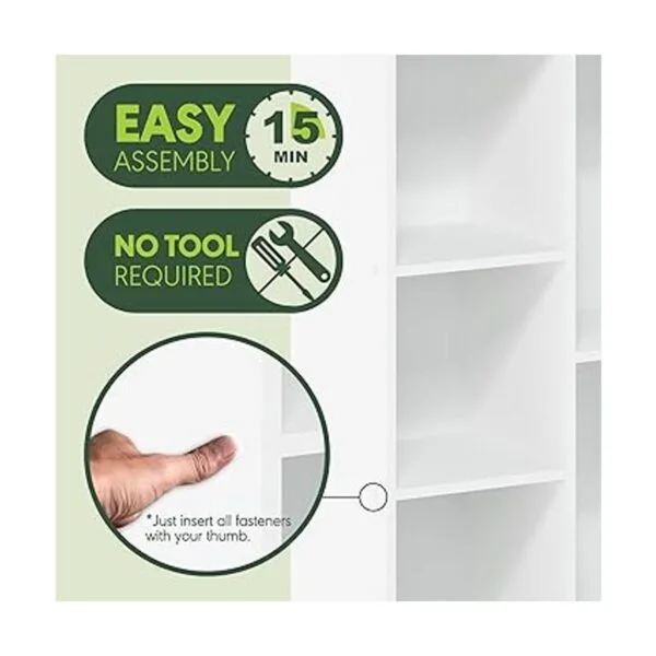 Furinno Luder Estante abierto de 5 cubos sin_4
