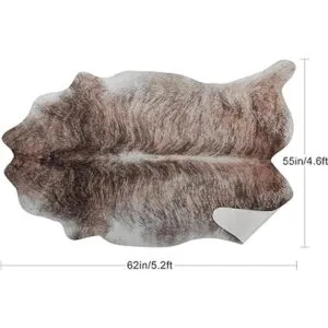 LYENDOS Alfombra de piel de vacuno sintética tamaño_2