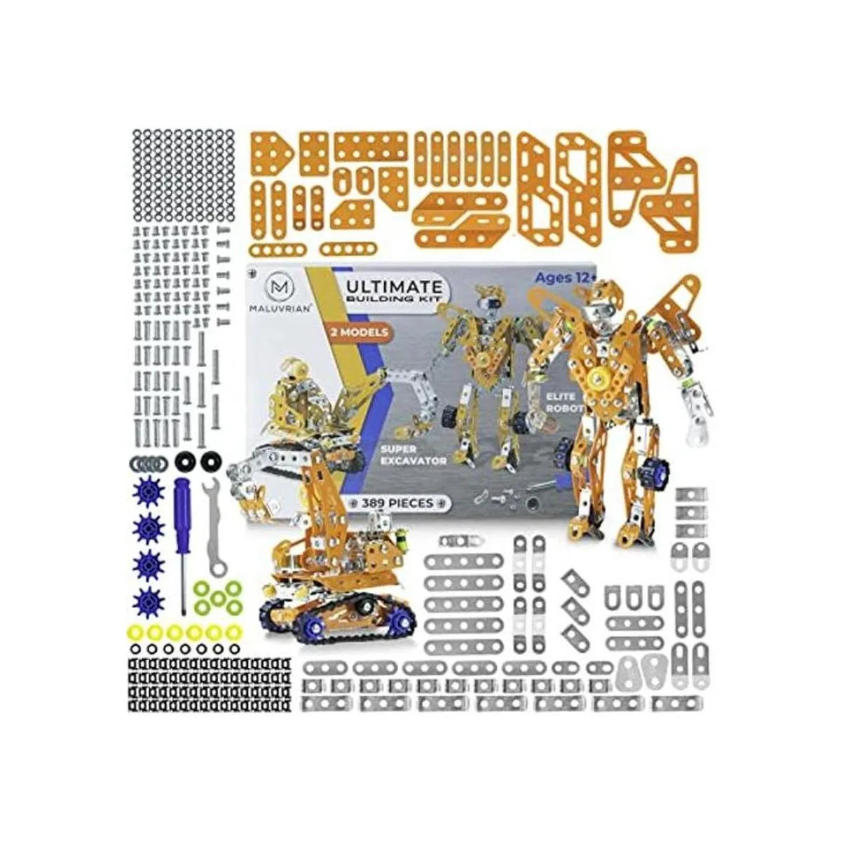 MALUVRIAN Erector Set para niños y niñas kits de modelo_1