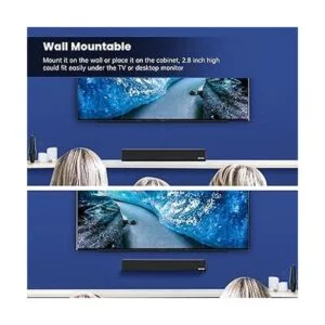 BESTISAN Barra de sonido delgada de 50 vatios para TV con_6