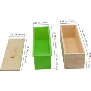 KEILEOHO 4 moldes de jabón de 42 onzas moldes_2