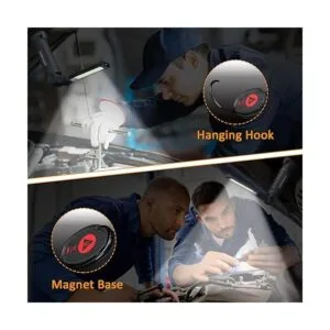 Paquete de 6 linternas LED de trabajo con base magnética_4