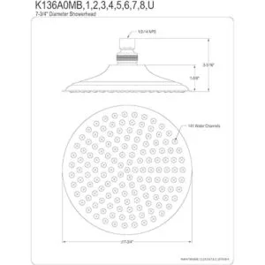 Kingston Brass K136A1 Designer Trimscape Showerscape_5