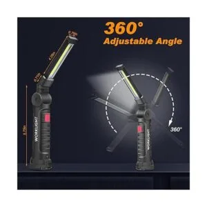 Paquete de 6 linternas LED de trabajo con base magnética_2