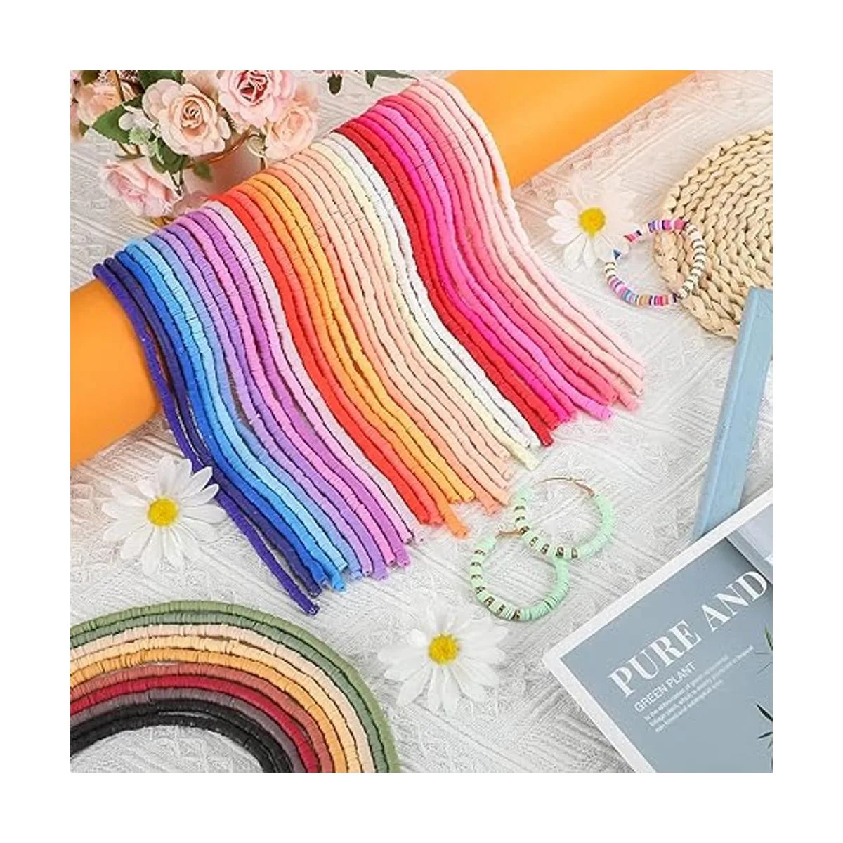 38000 cuentas de arcilla polimérica de 100 hebras de_5