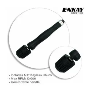 ENKAY Eje flexible resistente con portabrocas sin llave_3