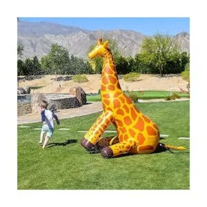 GoFloats Rociador inflable gigante de fiesta de jirafa_6