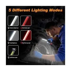 Paquete de 6 linternas LED de trabajo con base magnética_3