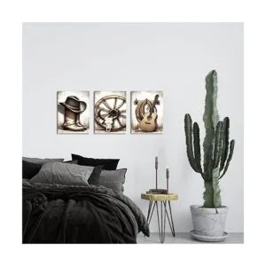 SkenoArt 3 piezas de decoración occidental americana de_3