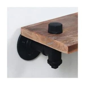 HouseAid Estantes flotantes de tubería industrial estante_3
