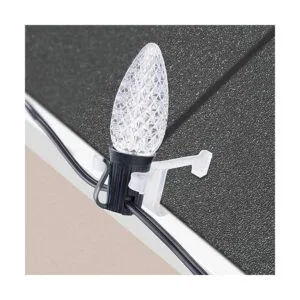 Minetom 200 clips de canalón para luces de Navidad C7 C9_2