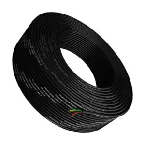 Cable de teléfono de 300 pies redondeado negro 328.1 ft_1