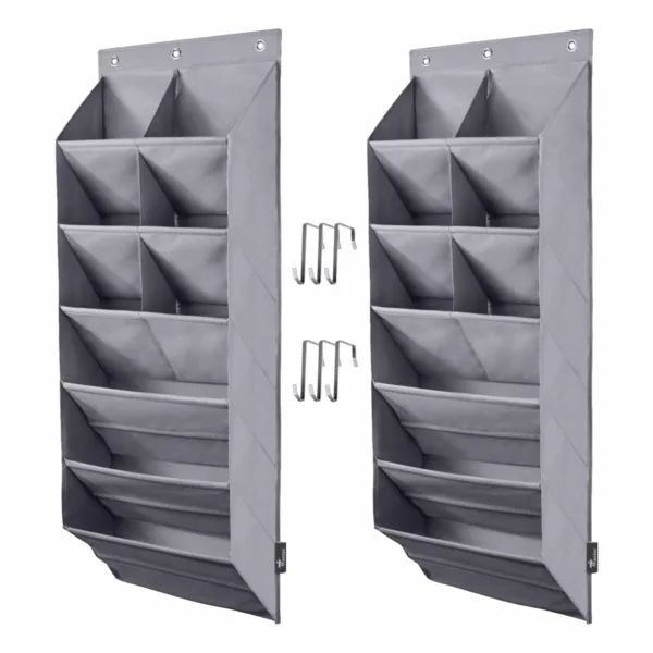 Fentec Organizador de zapatos sobre la puerta paquete de_1