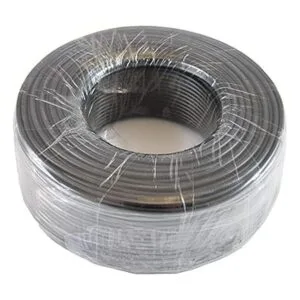 Cable de teléfono de 300 pies redondeado negro 328.1 ft_4