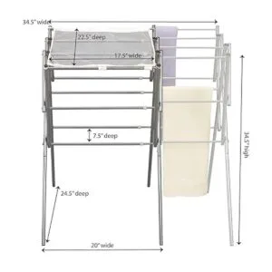 Household Essentials 5175 Estante de secado de metal_6