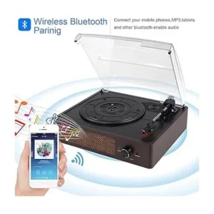 Tocadiscos de vinilo con receptor Bluetooth incorporado y_3