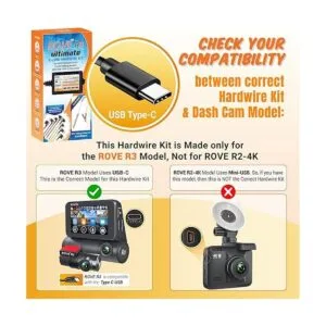 Kit de cable duro para cámara de salpicadero USB tipo C_3