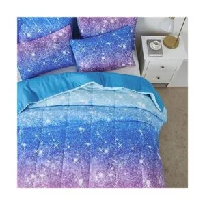 kiddiku Juego de edredón con purpurina arcoíris tamaño_4