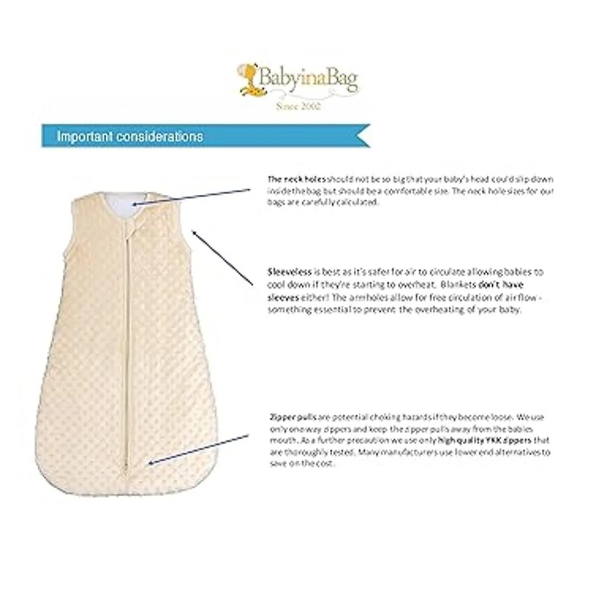 BABYINABAG Saco de dormir y saco de dormir acolchado de_6