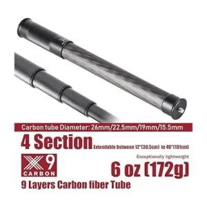 Poste de extensión de fibra de carbono tubo de 4_2