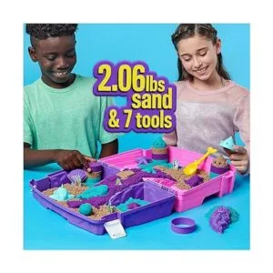 Kinetic Sand Mermaid Palace Playset 2.06 libras de arena_2