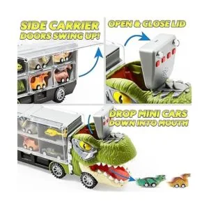 JOYIN Camión transportador de dinosaurios 13 en 1 para_2