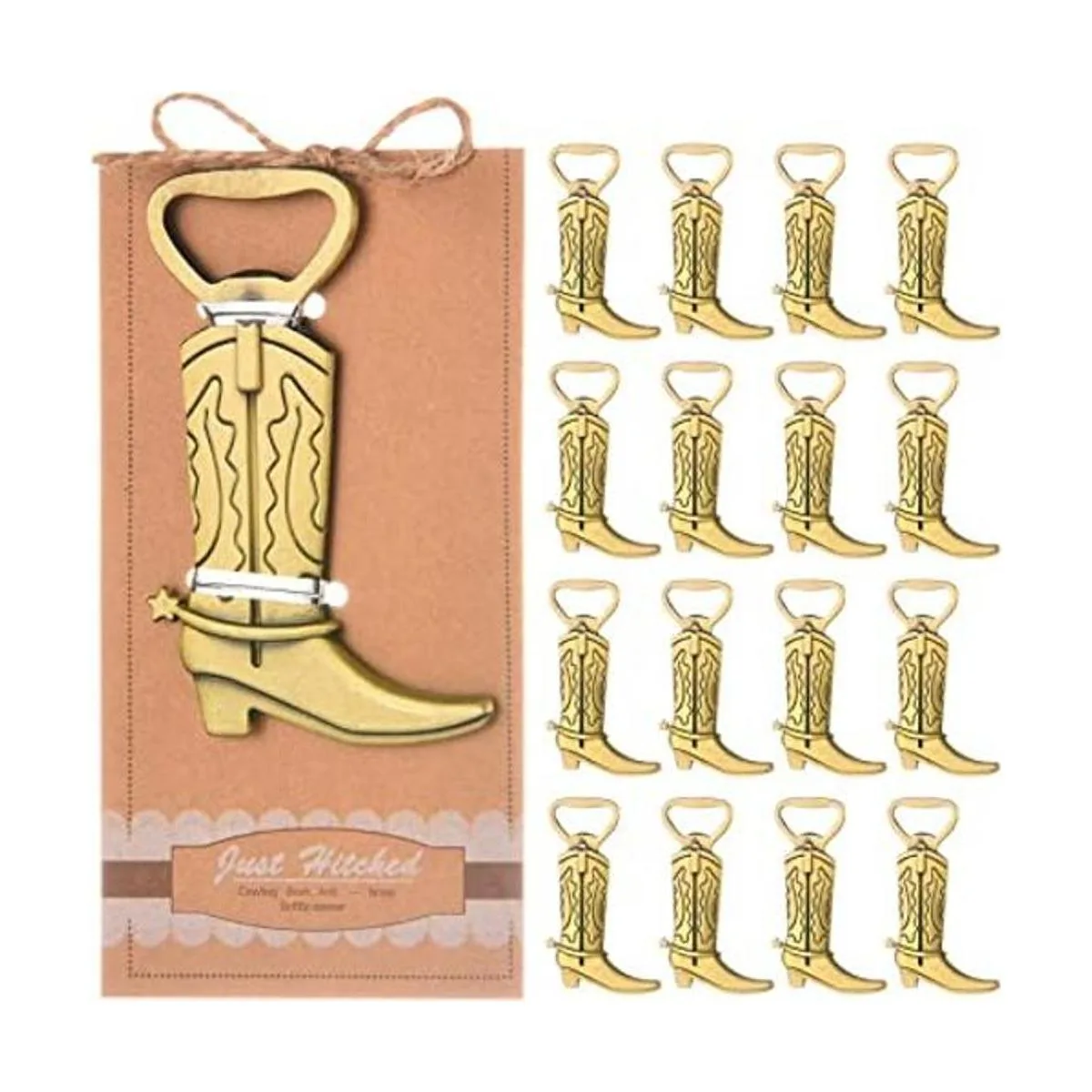30PCS Cowboy Boots Bottle Openers Wedding Favors Baby_1