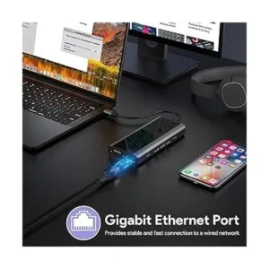 Ikling Hub USB C estación de acoplamiento USB C 13 en 1 a_5