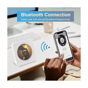 Reproductor de CD vertical de escritorio con altavoces_4