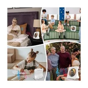 Reproductor de CD vertical de escritorio con altavoces_6