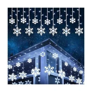 Toodour Luces de copo de nieve de Navidad para exteriores_1