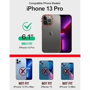 Rmawrad Funda de cuero para iPhone 13 Pro Wallet case 6.1_2