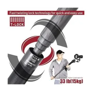 Poste de extensión de fibra de carbono tubo de 4_3